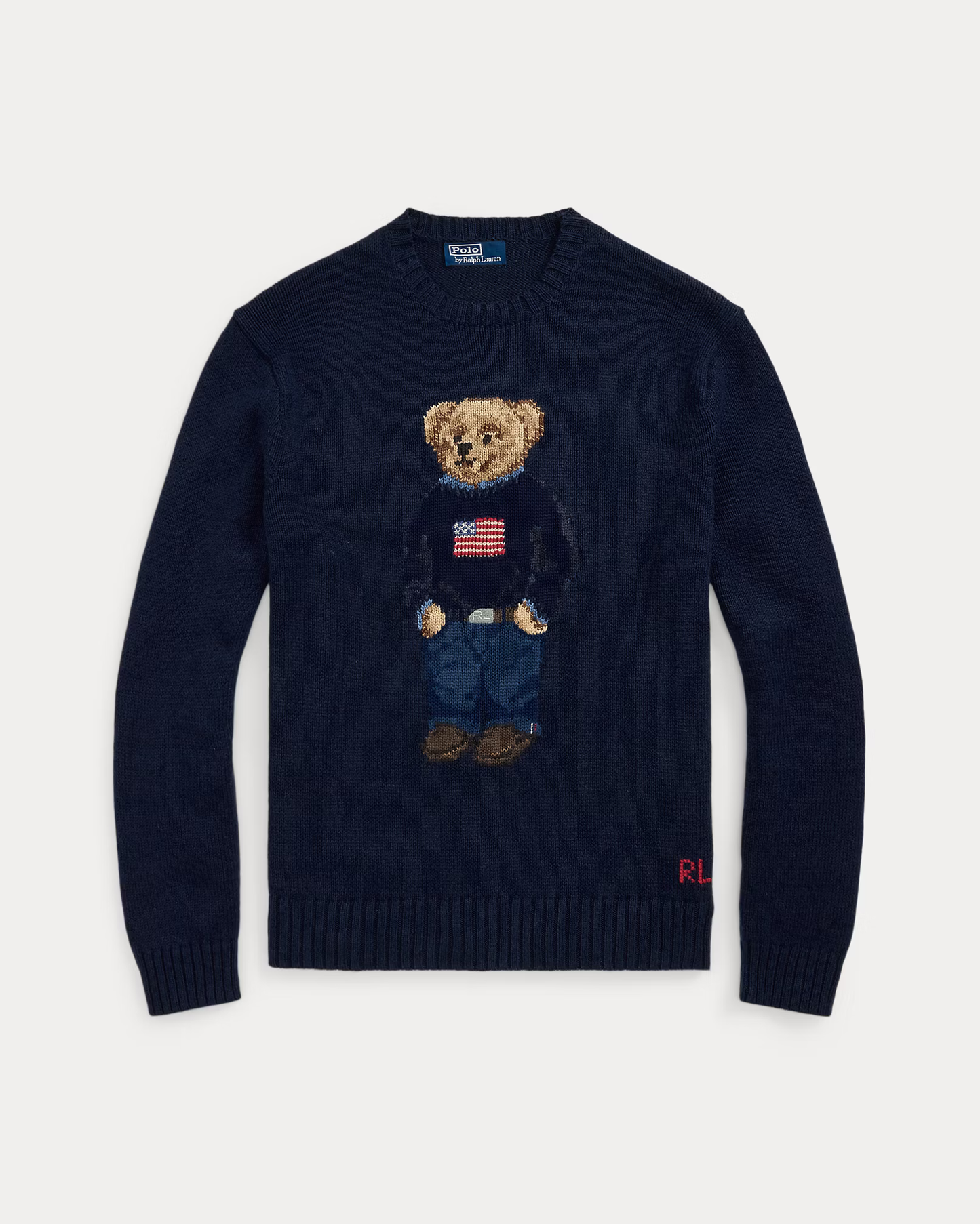 Polo Ralph Lauren Polo Bear Male Men's Sweater Navy Blue Size S M L XL