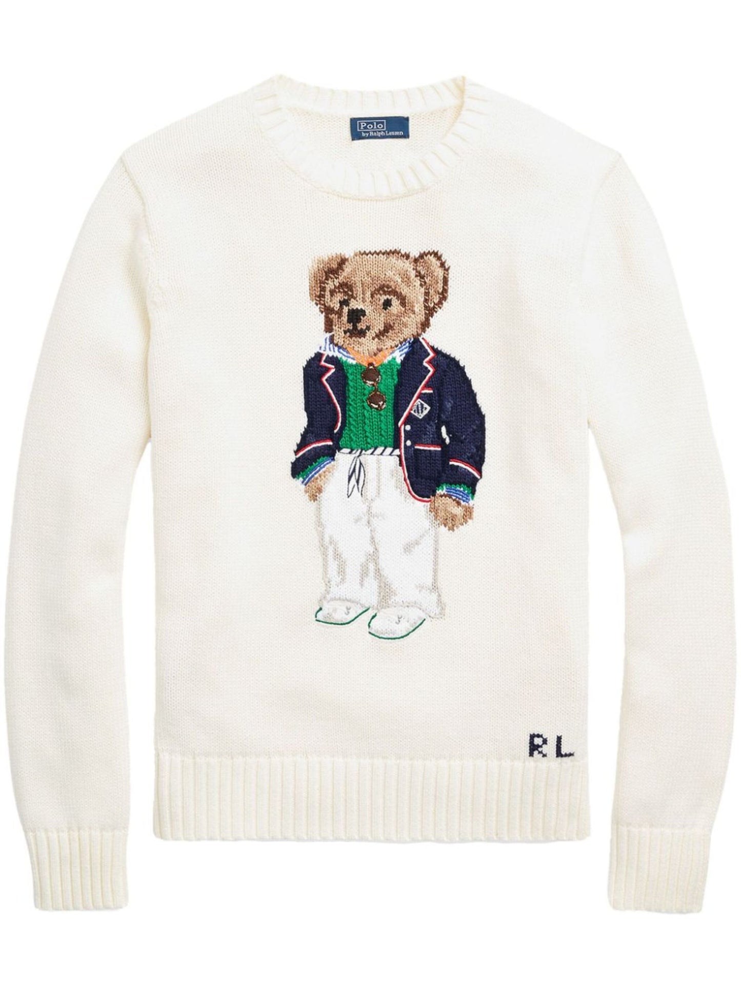 Polo Ralph Lauren Polo Bear Women's Sweater White / Navy Size Small