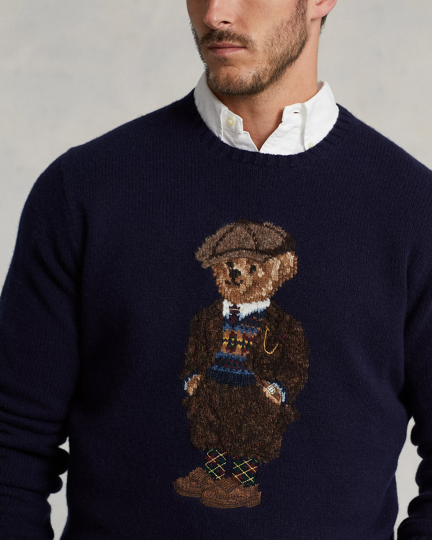 Polo Ralph Lauren Polo Bear Male Sweater Navy Blue Size S M L XL